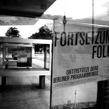 <p>During the Covid-19 lockdown of 2020, display cases outside the Kino International promise that film screenings are 'to be continued'.<br /></p>
