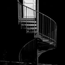 <p>A spiral staircase in Vágur.</p>