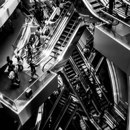 <p>Escalators in a Hong Kong shopping mall prove reminiscent of M.C. Escher's drawings.</p><p>Pardon the pun in the title. Had to be done.</p>