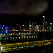 <p>Hong Kong has the world's best skyline (and as a former Chicagoan and New Yorker I can say that). By night, the city's standout skyscrapers illuminate in a choreography of colour while thousands of flats add a galaxy of twinkling lights. Fast moving weather patterns and the faint outline of the Peak further enhance the scene. Here's just some of that mesmerising vista of Central shot from Kowloon.</p>