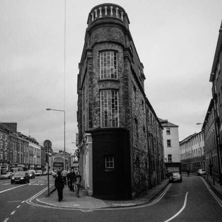 <p>A wedge of a building makes for an interesting corner in Cork.</p>