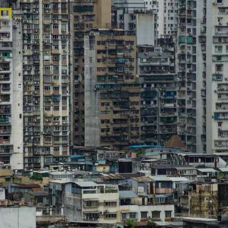 <p>Macao has some of the highest population density figures in the world. Some sections of the geographically constrained city are home to more than 20,000 people per square kilometre. </p>