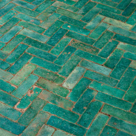 <p>Tiles in Marrakech form a perfectly imperfect herringbone pattern.</p>