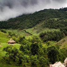 <p>A hut in the mountains en route to Ramelau, with the dramatic weather of the rainy season appearing again!</p>