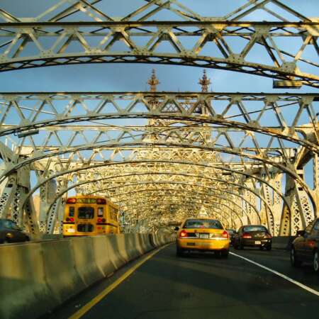 <p>Traffic crossing the Queensboro Bridge.</p>